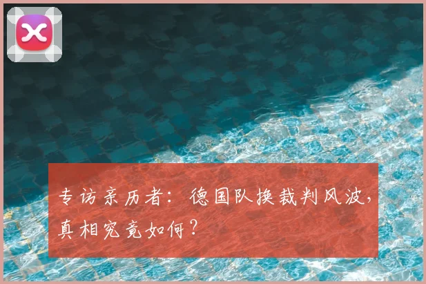 专访亲历者：德国队换裁判风波，真相究竟如何？