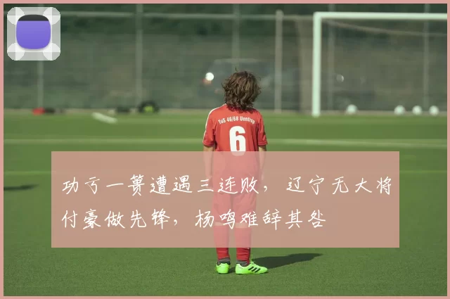 功亏一篑遭遇三连败,辽宁无大将付豪做先锋,杨鸣难辞其咎